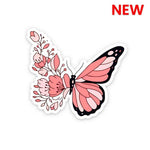Aesthetic Butterfly Sticker waterproof vinyl decal for laptop, bike, car & bottle