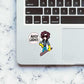 Ahoy Ladies Sticker waterproof vinyl decal for laptop, bike, car & bottle