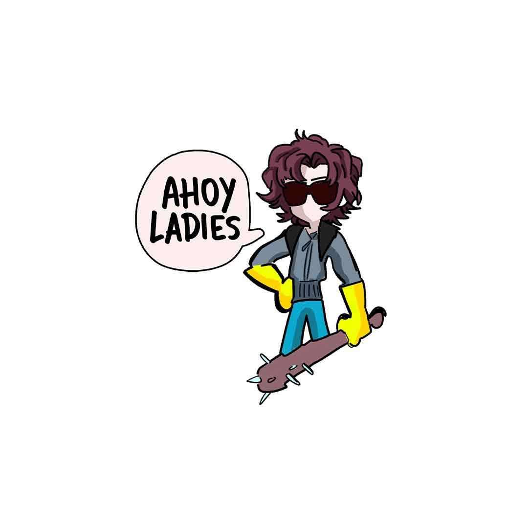 Ahoy Ladies Sticker - STICK IT UP