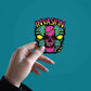Alien Invasion Sticker waterproof vinyl decal for laptop, bike, car & bottle