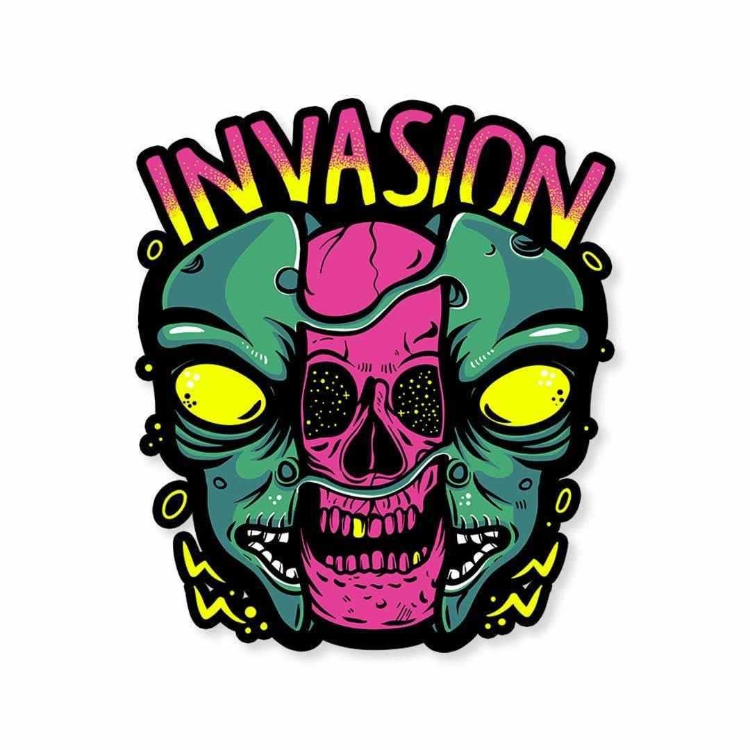 Alien Invasion Sticker - Stickers | STICK IT UP