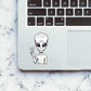Alien sticker waterproof vinyl decal for laptop, bike, car & bottle