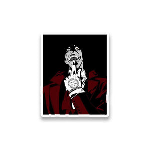 Alucard Hellsing Sticker waterproof vinyl decal for laptop, bike, car & bottle