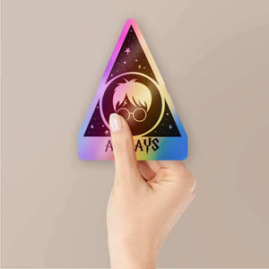 Always Holographic Stickers waterproof vinyl decal for laptop, bike, car & bottle