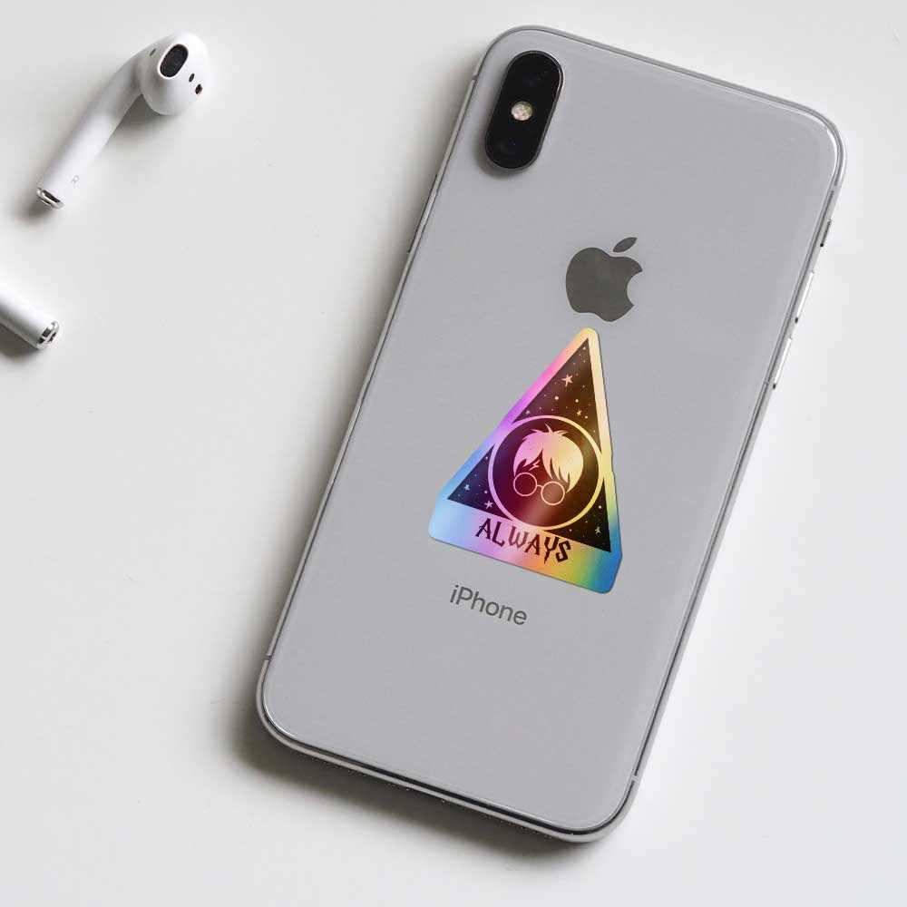 Always Holographic Stickers waterproof vinyl decal for laptop, bike, car & bottle