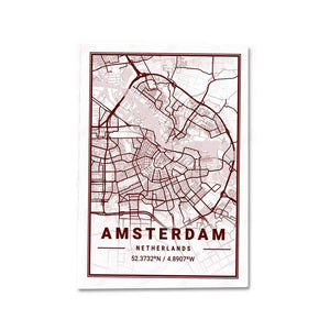 Amsterdam Sticker waterproof vinyl decal for laptop, bike, car & bottle