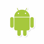 Android Sticker waterproof vinyl decal for laptop, bike, car & bottle