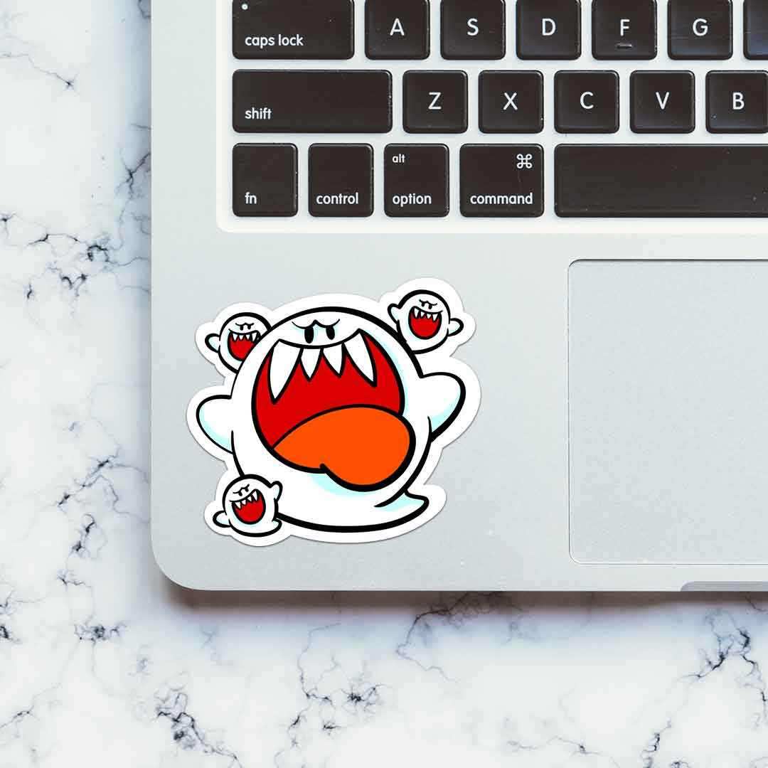 Annoying Ghost Sticker waterproof vinyl decal for laptop, bike, car & bottle