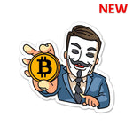 Anonymous Trader Sticker waterproof vinyl decal for laptop, bike, car & bottle