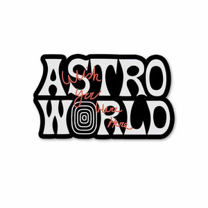 Astro World Sticker waterproof vinyl decal for laptop, bike, car & bottle