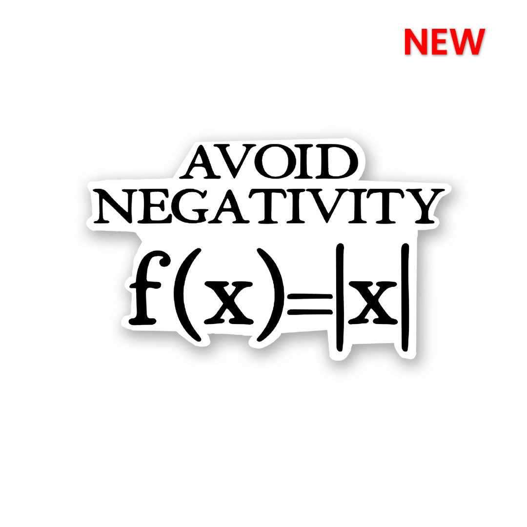 Avoid Negativity Sticker - Stickers | STICK IT UP