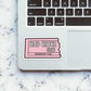 Bad B*tch Club Sticker waterproof vinyl decal for laptop, bike, car & bottle