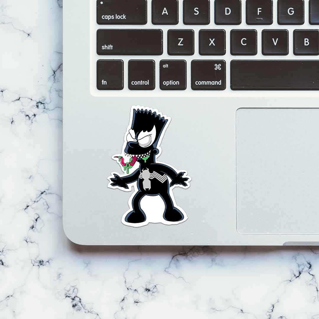 Bart Venom Sticker waterproof vinyl decal for laptop, bike, car & bottle