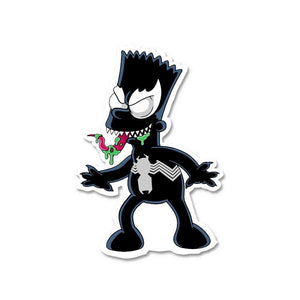 Bart Venom Sticker waterproof vinyl decal for laptop, bike, car & bottle