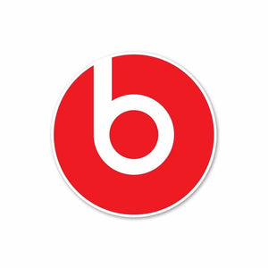 Beats logo Sticker waterproof vinyl decal for laptop, bike, car & bottle