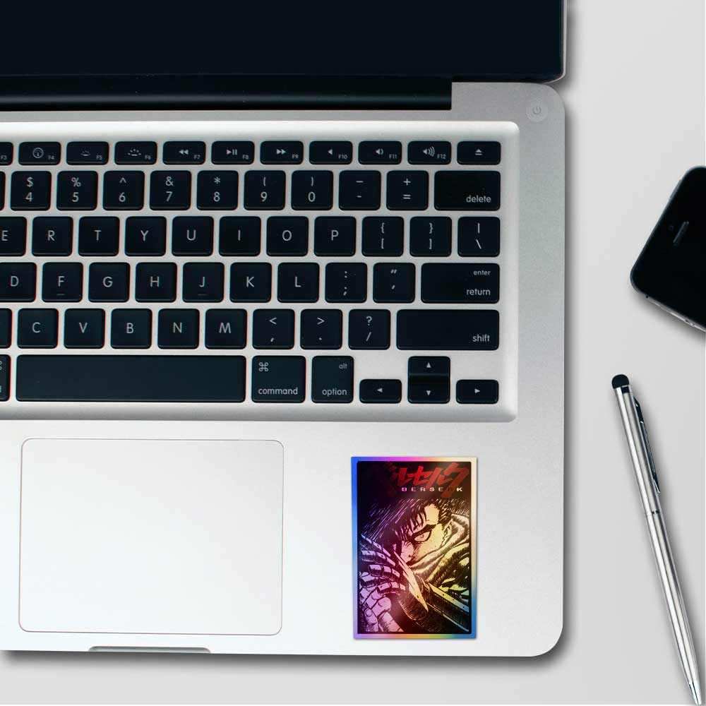 Beserk Holographic Stickers waterproof vinyl decal for laptop, bike, car & bottle