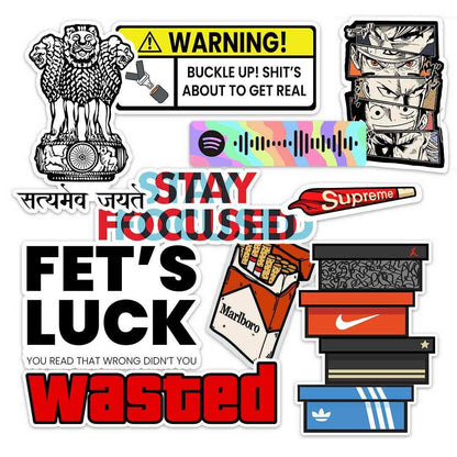 BEST SELLER STICKER PACK [10 stickers] waterproof vinyl decal for laptop, bike, car & bottle
