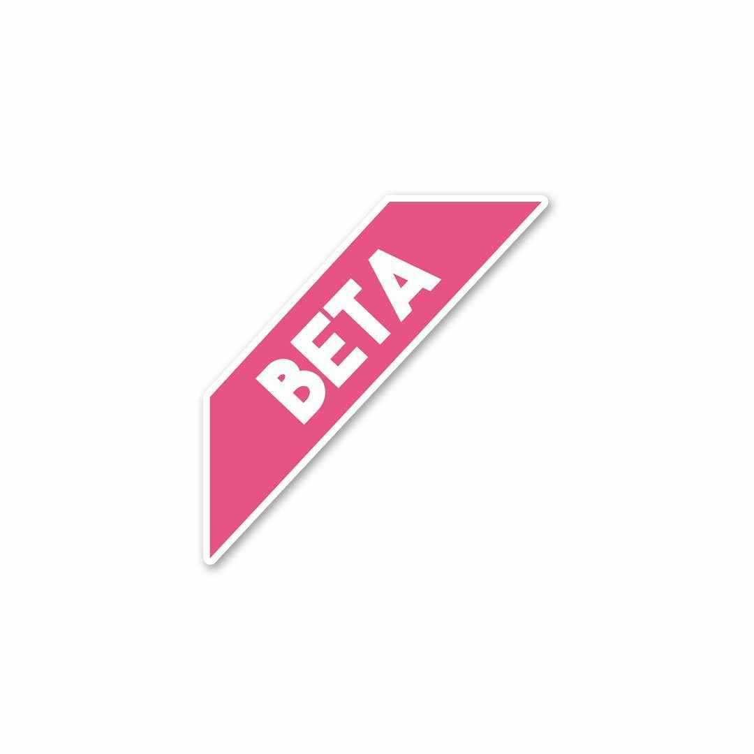 Beta Sticker - Stickers | STICK IT UP