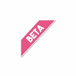 Beta Sticker waterproof vinyl decal for laptop, bike, car & bottle