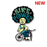 BIKE POWER Sticker waterproof vinyl decal for laptop, bike, car & bottle