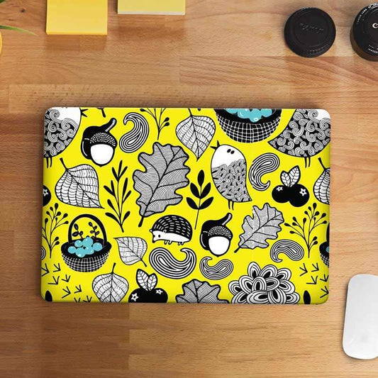 Bird yellow Laptop Skin - STICK IT UP