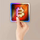 Bitcoin Holographic Stickers waterproof vinyl decal for laptop, bike, car & bottle