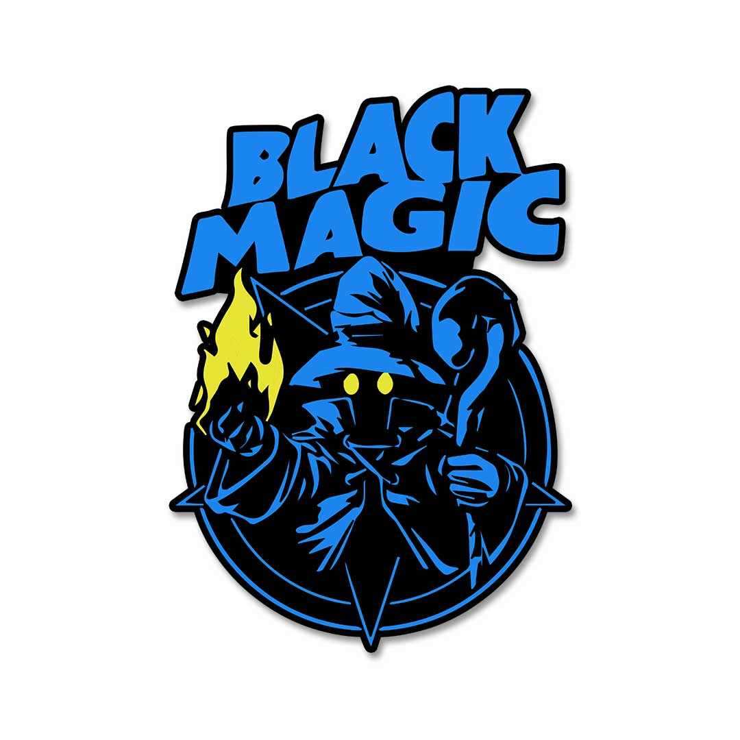 BLACK MAGIC Sticker waterproof vinyl decal for laptop, bike, car & bottle