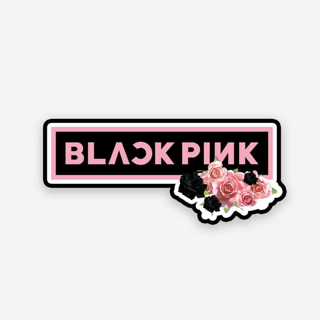Black Pink sticker waterproof vinyl decal for laptop, bike, car & bottle
