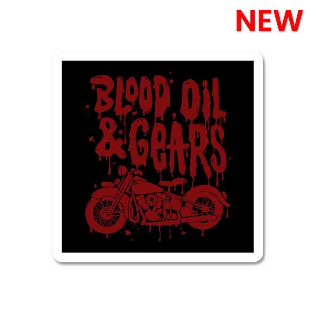 Blood Oil & Gears Sticker - Stickers | STICK IT UP