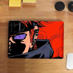 Blue Spiral Eyes Laptop Skin waterproof vinyl decal for laptop, bike, car & bottle
