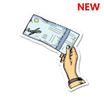Boarding Pass V3 Sticker waterproof vinyl decal for laptop, bike, car & bottle