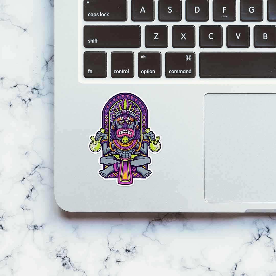 Bong Baba Sticker waterproof vinyl decal for laptop, bike, car & bottle