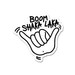 Boom SHAKA - LAKA Sticker waterproof vinyl decal for laptop, bike, car & bottle