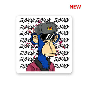 Bored Ape V1 Sticker waterproof vinyl decal for laptop, bike, car & bottle