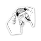 Brain Weed Sticker waterproof vinyl decal for laptop, bike, car & bottle