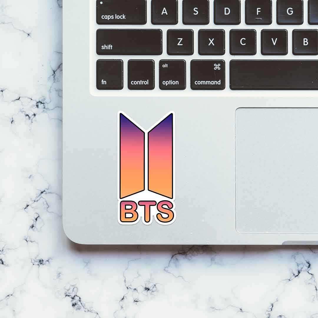 BTS Sticker waterproof vinyl decal for laptop, bike, car & bottle