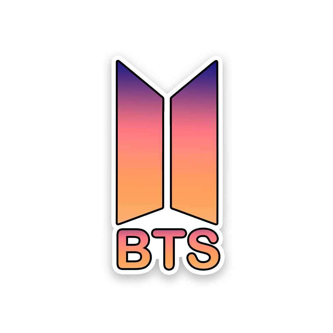 BTS Sticker waterproof vinyl decal for laptop, bike, car & bottle