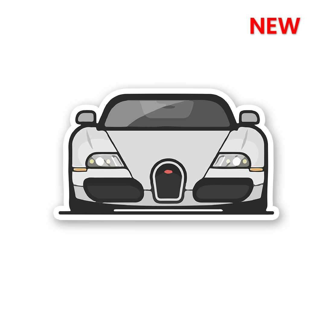 Bugatti Sticker waterproof vinyl decal for laptop, bike, car & bottle