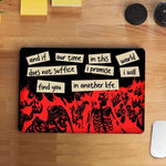 Burning Skeleton Laptop Skin waterproof vinyl decal for laptop, bike, car & bottle