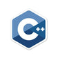 C++ Sticker waterproof vinyl decal for laptop, bike, car & bottle