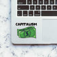Capitalism Sticker waterproof vinyl decal for laptop, bike, car & bottle