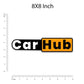 Car Hub Bumper Sticker waterproof vinyl decal for laptop, bike, car & bottle
