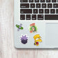 Cartoon Mini Sticker Sheet waterproof vinyl decal for laptop, bike, car & bottle