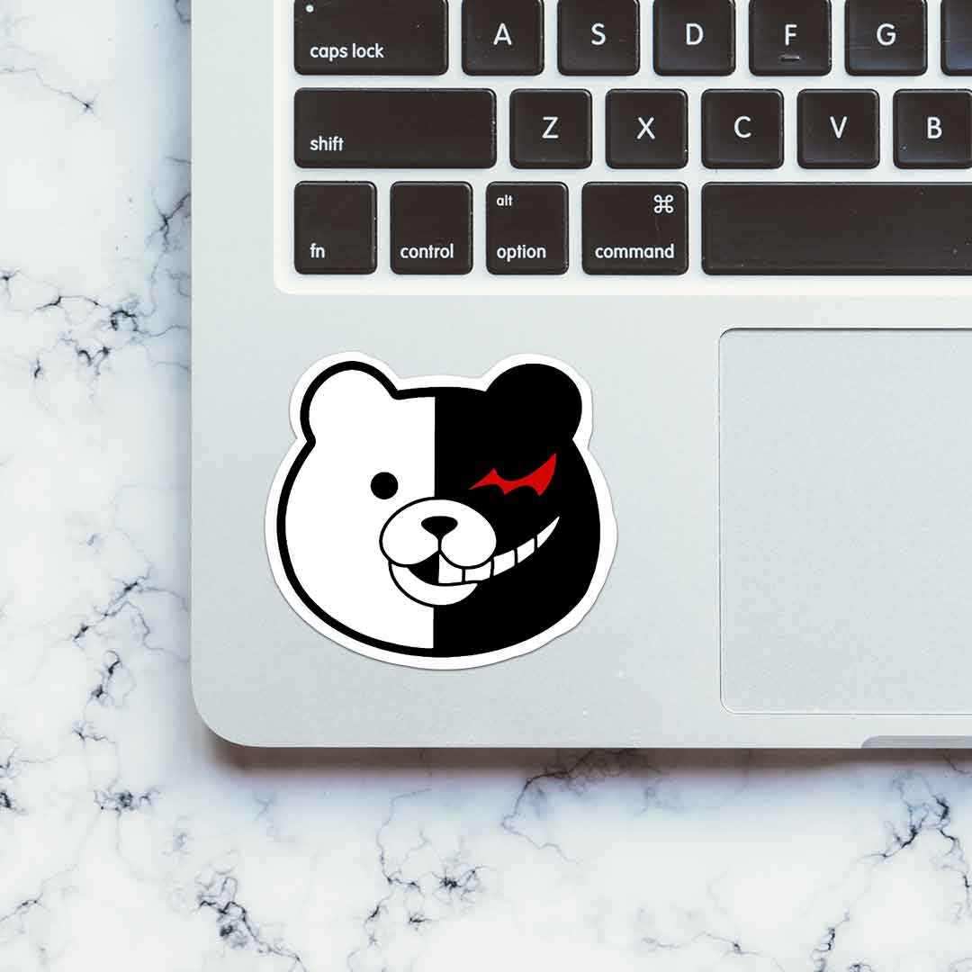 Cat Bear Sticker waterproof vinyl decal for laptop, bike, car & bottle
