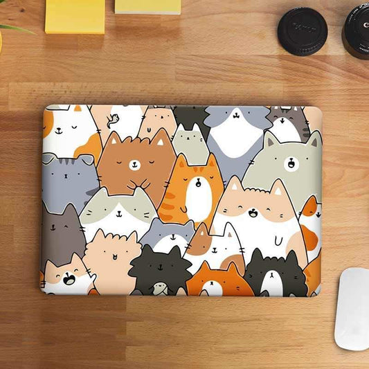 Cat Pattern Laptop Skin - STICK IT UP