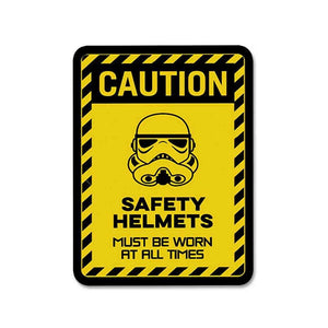 Caution Sticker waterproof vinyl decal for laptop, bike, car & bottle