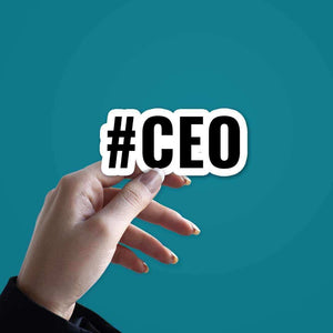 CEO Sticker waterproof vinyl decal for laptop, bike, car & bottle