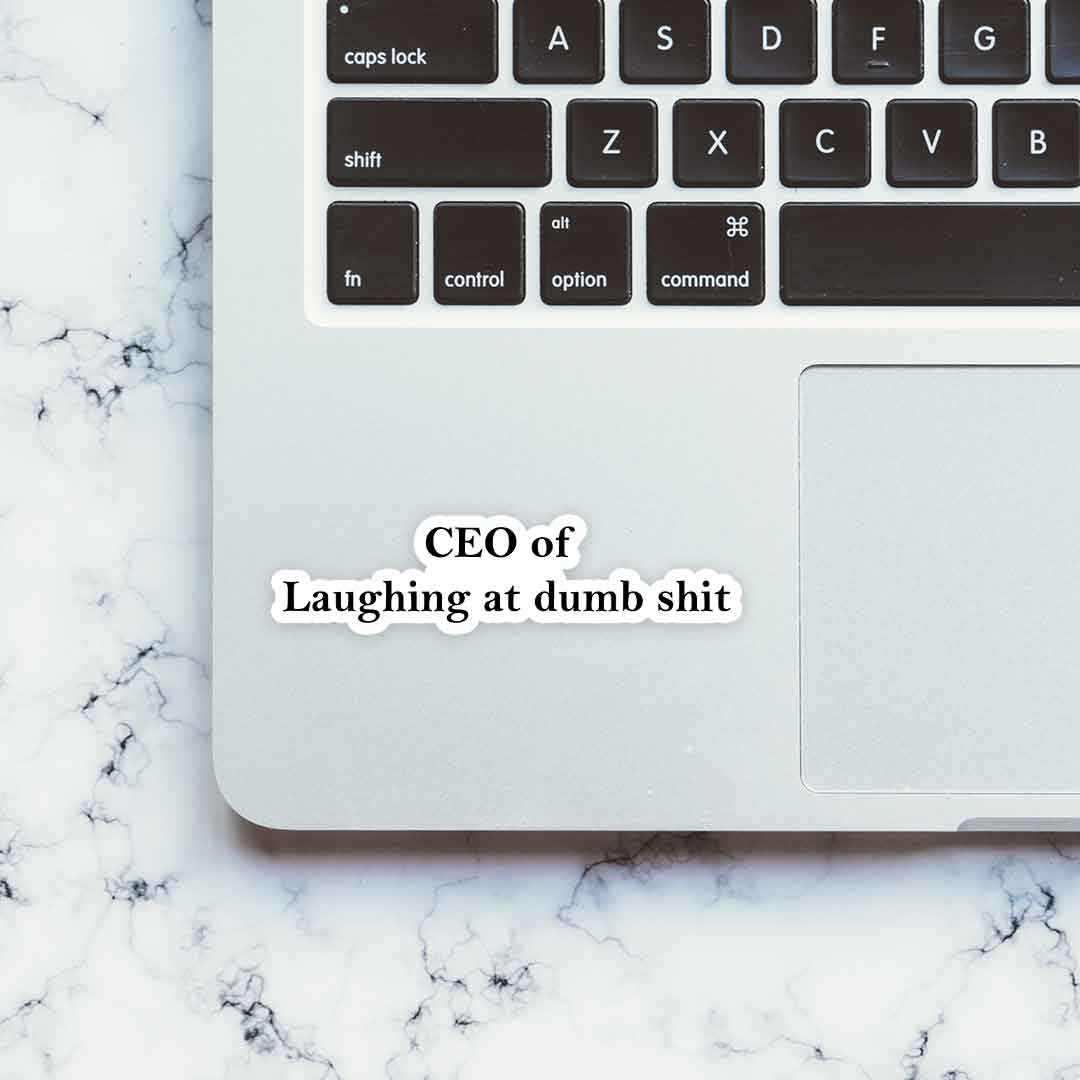 CEO Sticker waterproof vinyl decal for laptop, bike, car & bottle