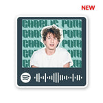 Charlie Puth Spotify Sticker waterproof vinyl decal for laptop, bike, car & bottle