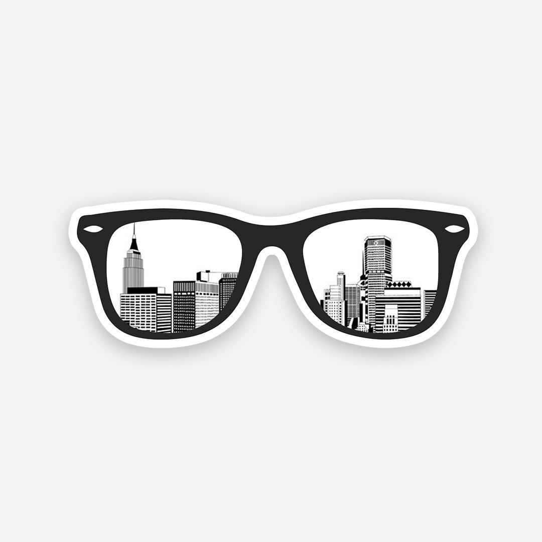 City Glasses sticker - Stickers | STICK IT UP
